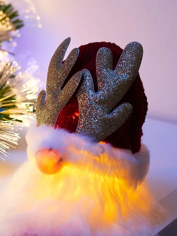 Фигура текстиль &laquo;Гном красная шапочка&raquo; 33 см, 1 LED, от батареек AG13&times;3, свечение тёплое белое