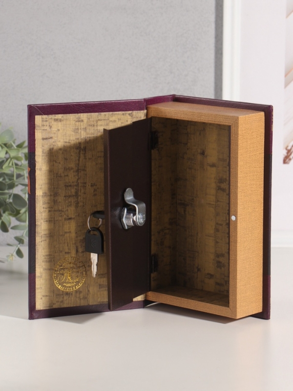 Сейф-книга дерево кожзам "Оскар Уайльд. Портрет Дориана Грея" тиснение 21х13х5 см