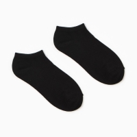 Набор женских носков (3 пары) укороченные, цвет чёрный, размер 36-39 Набор женских носков (3 пары) укороченные, цвет чёрный, размер 36-39