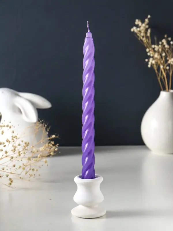 Свечи витые ароматизированные 1,9х24 см (набор 4 шт) 40 гр, 8 ч, эклипс