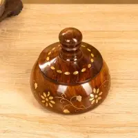 Сахарница "Ассорти" 12х12х10 см, дерево шишам