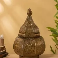 Подсвечник фонарь "Сокровища" железо 23х23х37,5 см