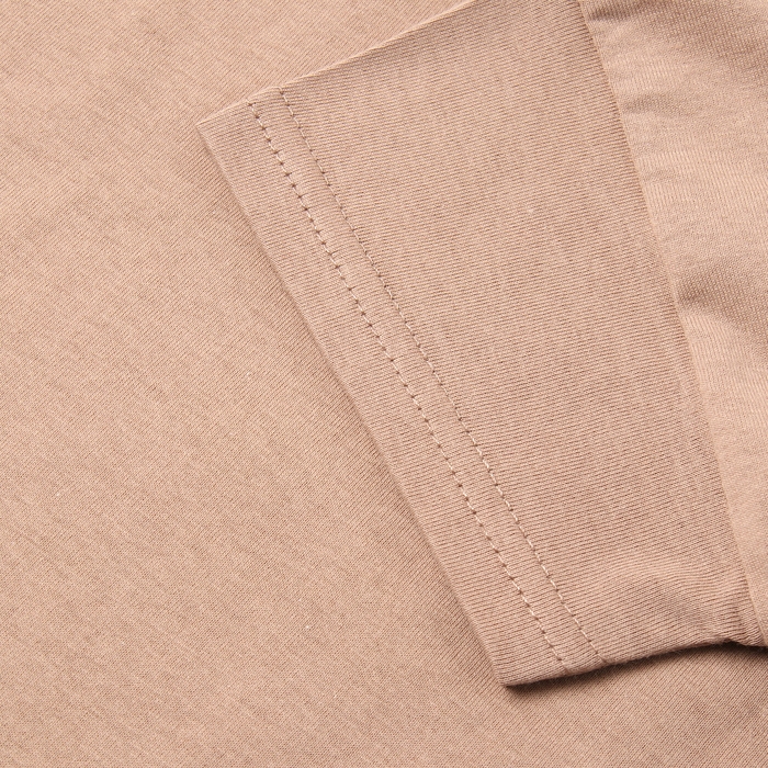 Футболка детская со спущенным плечом, цвет бежевый, рост 110 см