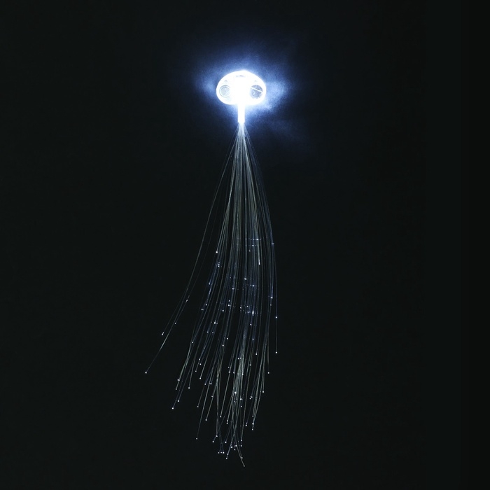 Прядь для волос на заколке, светящиеся, 3,5 х 33 см