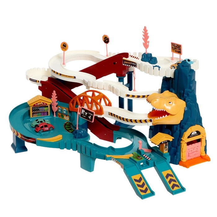 Автотрек &laquo;Виражи&raquo;, световые и звуковые эффекты, работает от батареек