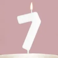 Свеча для торта, цифра &laquo;7&raquo;, светится в темноте, 3,8 х 8 см