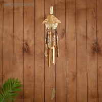 Музыка ветра "Цветочки" бамбук 15х15х100 см