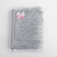 Тесьма декоративная &laquo;Бахрома&raquo;, 15 см, 5 &plusmn; 0,5 м, цвет серебряный