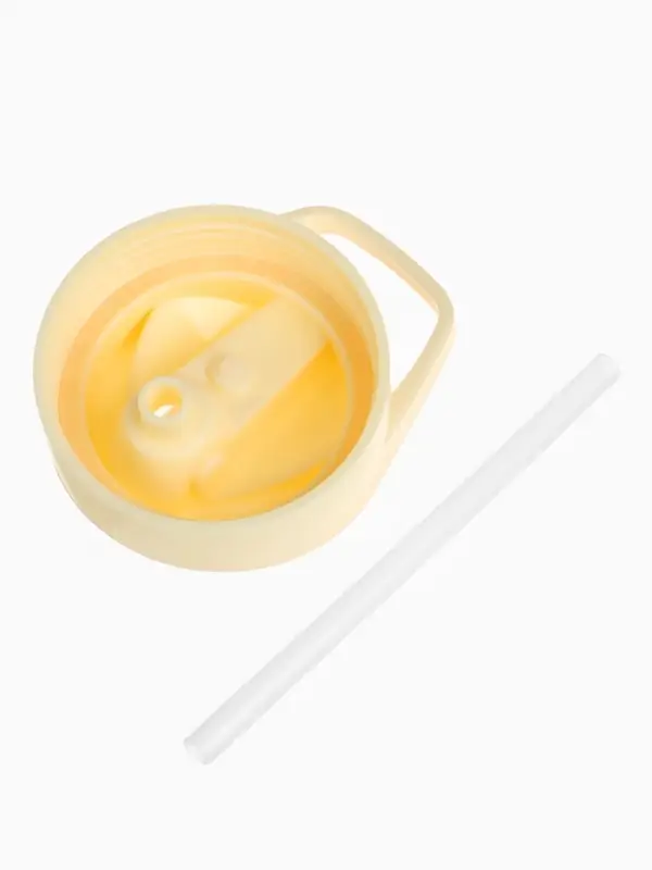 Поильник детский с трубочкой &laquo;Зайка&raquo;, 350мл., цвет бежевый Mum&Baby