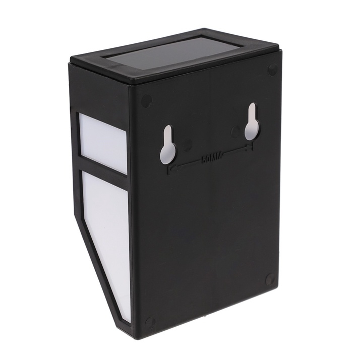 Садовый светильник на солнечной батарее, накладной, 9&times;12&times;5 см, 1 LED, свечение белое