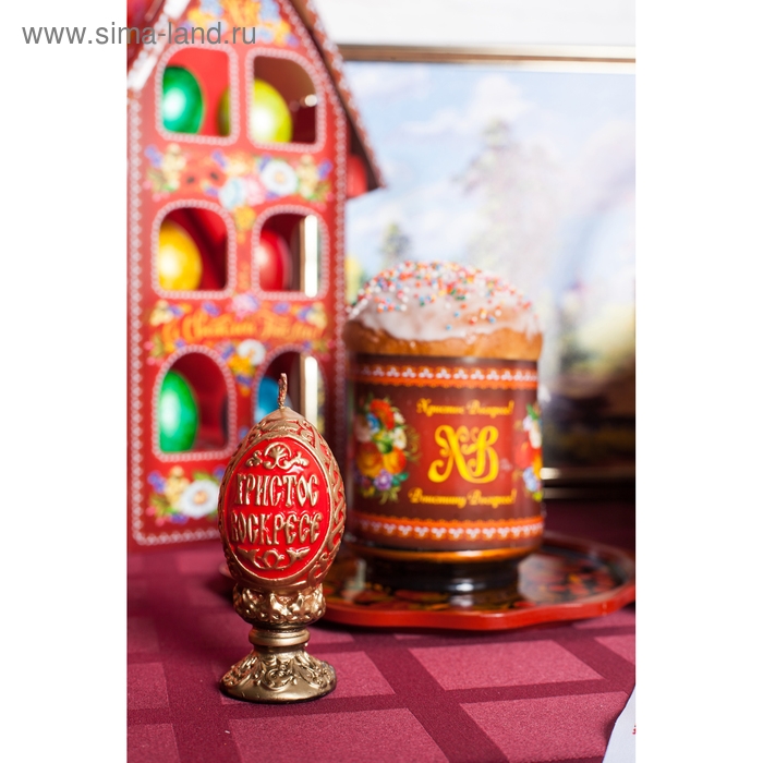 Декоративная свеча «Пасхальное яйцо резное» Декоративная свеча «Пасхальное яйцо резное»