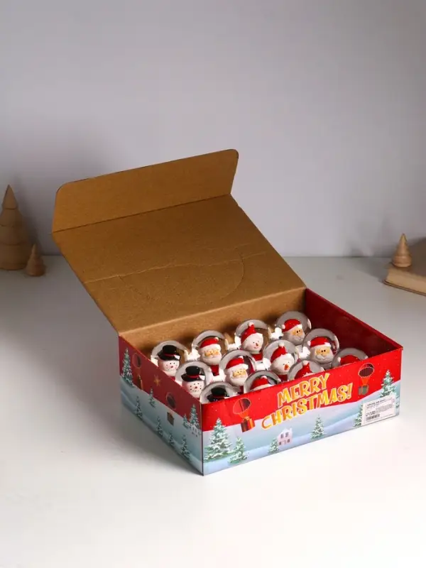 Сувенир полистоун водяной шар "Дед Мороз/Снеговик шар на голове" МИКС 6,8х5х5 см