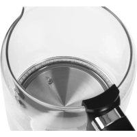 Чайник HYK-G5506 черный-серебристый, 1.7л, мощность 2200Вт