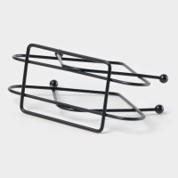 Салфетница Доляна &laquo;Треугольники&raquo;, чёрная