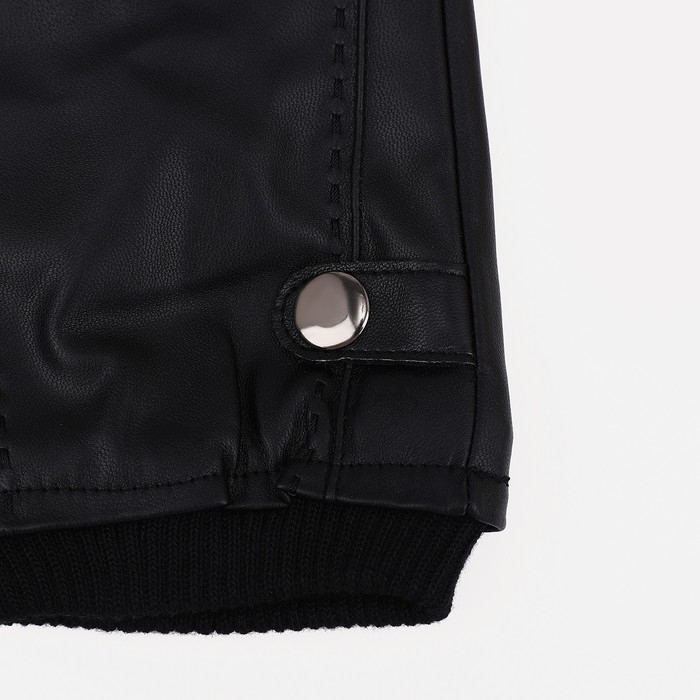 Перчатки мужские, безразмерные, без утеплителя, цвет чёрный Перчатки мужские, безразмерные, без утеплителя, цвет чёрный