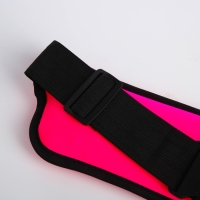 Сумка поясная на молнии, светоотражающие элементы, цвет розовый Сумка поясная на молнии, светоотражающие элементы, цвет розовый