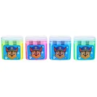 Точилка пластиковая с контейнером, двойная, МИКС, Щенячий патруль