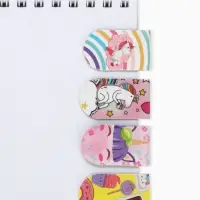 Магнитная закладка для книг, 4 штуки, 2&times;7 см, &laquo;Пони и единороги&raquo;