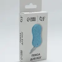 Пемза для педикюра &laquo;Бесконечность&raquo;, с подвесом, 9.5&times;4.5 см, в коробке, МИКС