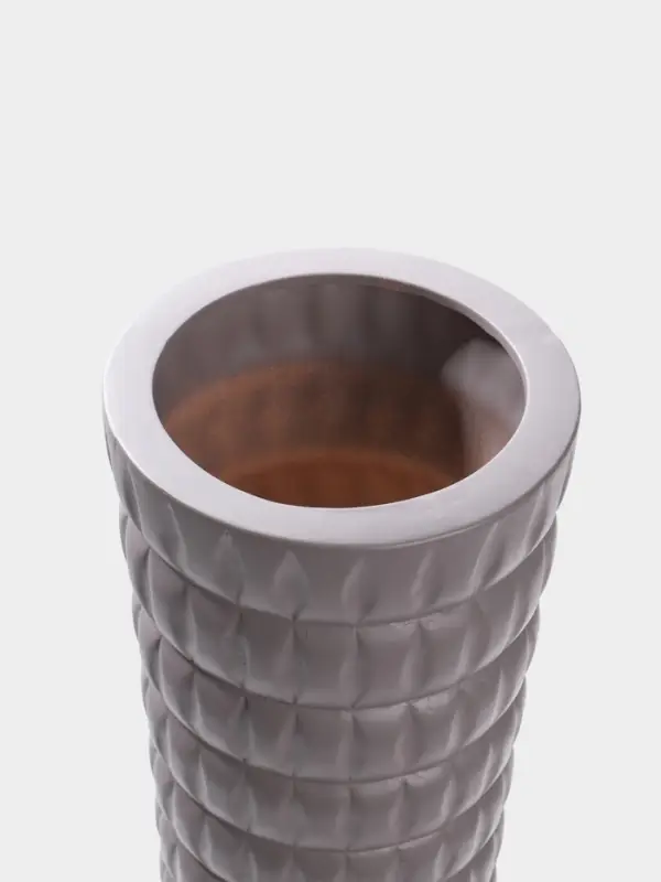 Ваза напольная керамика "Барто" 58х15 см, серый