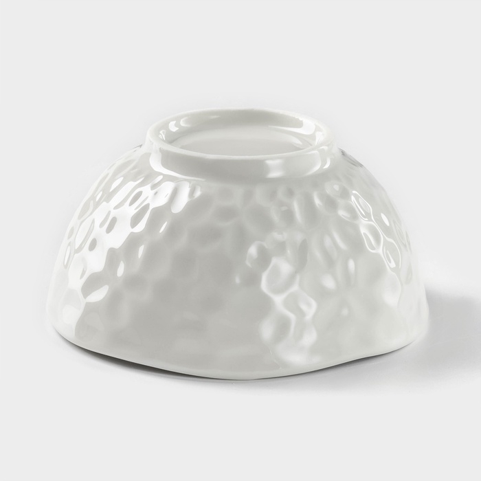 Миска керамическая &laquo;Воздушность&raquo;, 300 мл, d=11,5 см, цвет белый