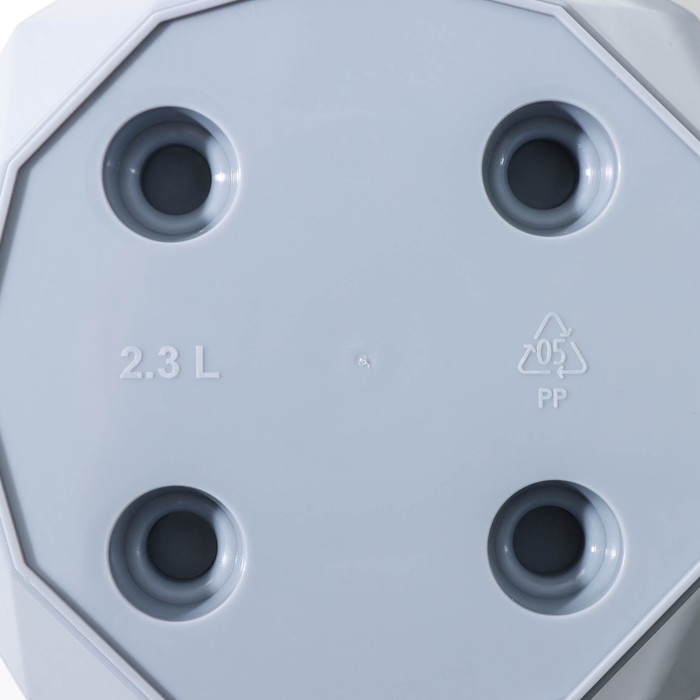 Горшок для цветов с поддоном Laurel, 2,3 л, d=17,5 см, h=15 см, цвет серый Горшок для цветов с поддоном Laurel, 2,3 л, d=17,5 см, h=15 см, цвет серый