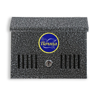 Ящик почтовый с замком, горизонтальный &laquo;Мини&raquo;, серебристый