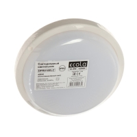 Светильник светодиодный Ecola, 18Вт, 4200К, 220В, IP65, 150х38мм, круглый, накладной, белый Светильник светодиодный Ecola, 18Вт, 4200К, 220В, IP65, 150х38мм, круглый, накладной, белый