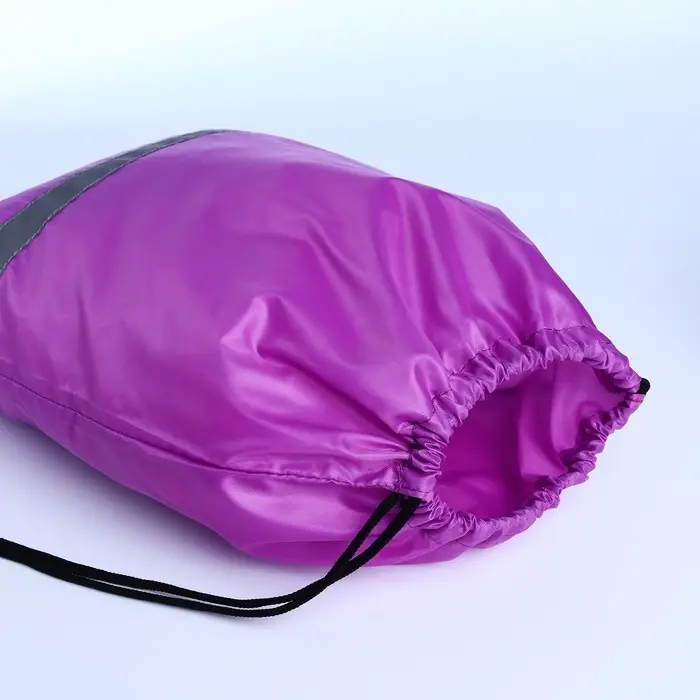 Мешок для обуви на шнурке, &laquo;ЗФТС&raquo;, светоотражающая полоса, цвет сиреневый