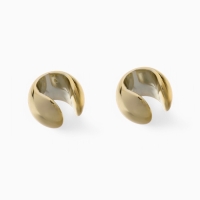 Серьги &laquo;Каффы&raquo; набор 2 шт, объёмные, цвет золото