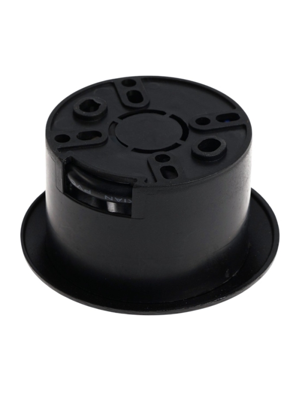 Встраиваемый светильник для лестницы, IP65, 3 Вт, 4000K, 65х65, круг, черный