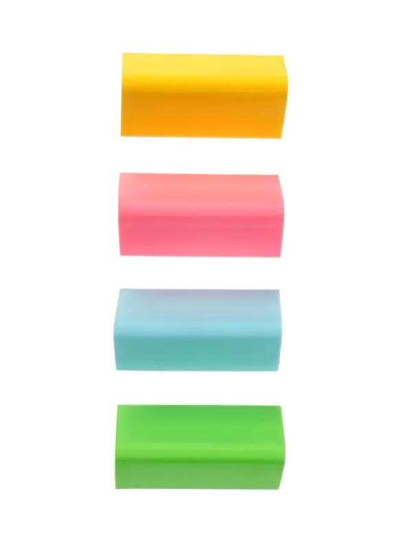 Набор 8 штук ластиков треугольных Пастельных (штрихкод на штуке)