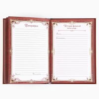 Родословная книга новогодним пояском &laquo;Новый год: Дед мороз&raquo;, 16,5 х 24 см.