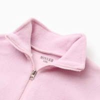 Костюм флисовый детский (толстовка, брюки) MINAKU цвет светло-сиреневый, рост 86-92