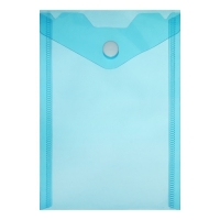 Набор из 5 штук, папка-конверт на кнопке, А6, 180 мкм, вертикальная, тонированная, 5 цветов