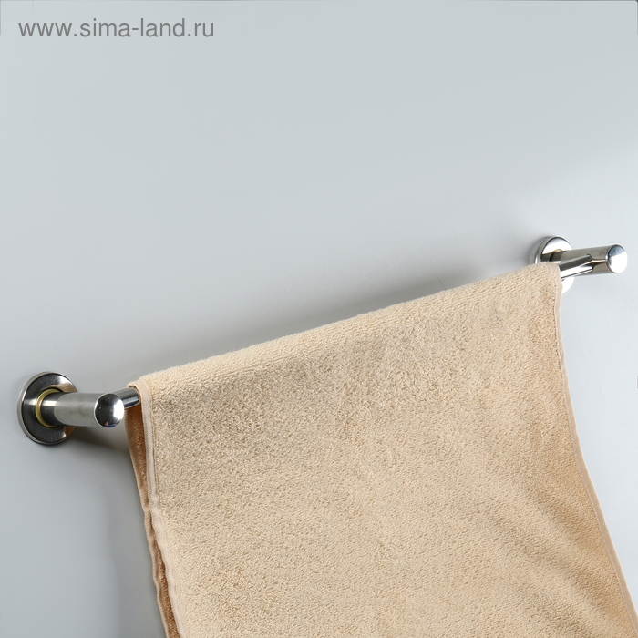 Держатель для полотенец одинарный, 61&times;5&times;8,5 см, цвет хром
