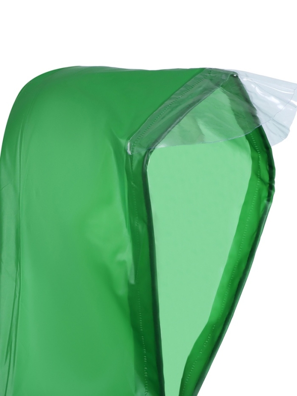 Дождевик - плащ взрослый, зеленый (без шнурков)