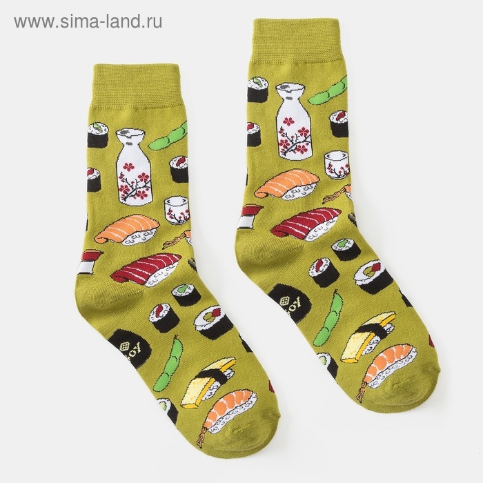 Носки MINAKU &laquo;Суши&raquo;, размер 36-41 (23-27 см)