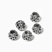 Шарм разделитель для бусин &laquo;Бесконечность&raquo;, цвет серебро