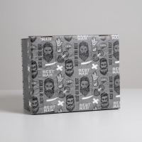 Коробка подарочная складная, упаковка, &laquo;Самому сильному&raquo;, 31 х 25.5 х 16 см