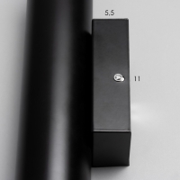 Бра "Тубус" 2хGU10 35Вт черный золото 6х6х47см Бра "Тубус" 2хGU10 35Вт черный золото 6х6х47см