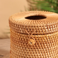 Салфетница плетёная 15х15х14 см, ротанг  МИКС