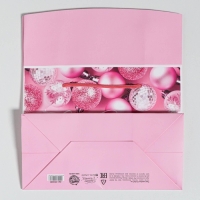 Пакет-коробка &laquo;Розовые шары&raquo;, 23 х 18 х 11 см