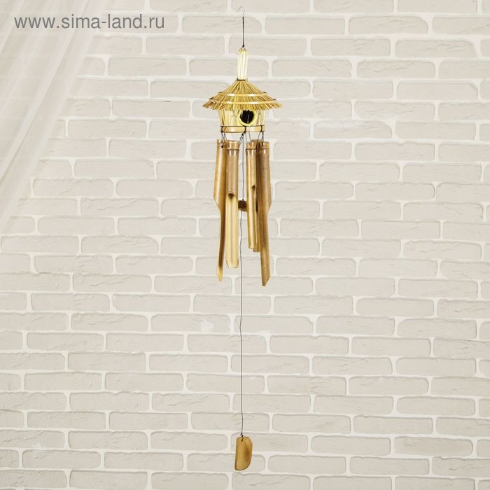 Музыка ветра "Домик" бамбук 40 см