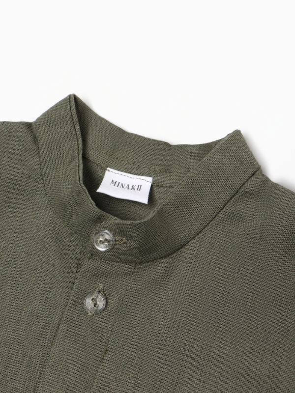 Пижама (рубашка и  шорты) для мальчика MINAKU, цвет хаки, рост 164 см