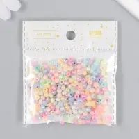 Бисер стекло 6/0 &laquo;Перламутр. Меланж. Зефирные цвета&raquo;, 30 г