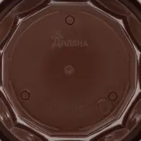 Горшок для цветов с поддоном &laquo;Доляна. Эрика&raquo;, 700 мл, пластиковый, коричневый