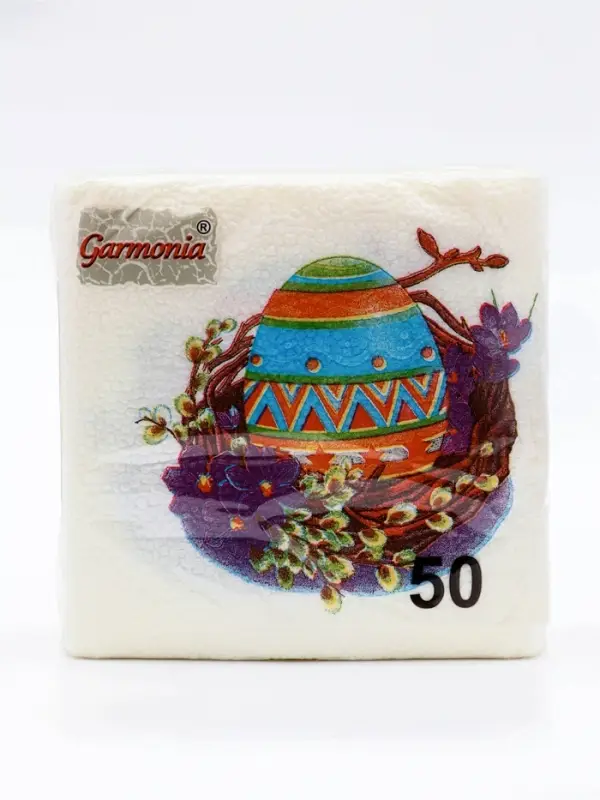 Салфетки бумажные &laquo;Пасхальные&raquo;, 1 слой, 24&times;24 см, 50 шт.