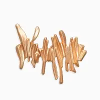 Брошь корейский стиль &laquo;Столоктиты&raquo;, цвет золото