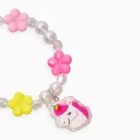 Браслет детский набор 3 шт. "Выбражулька" сердце, единорог, силиконовый, разноцветный